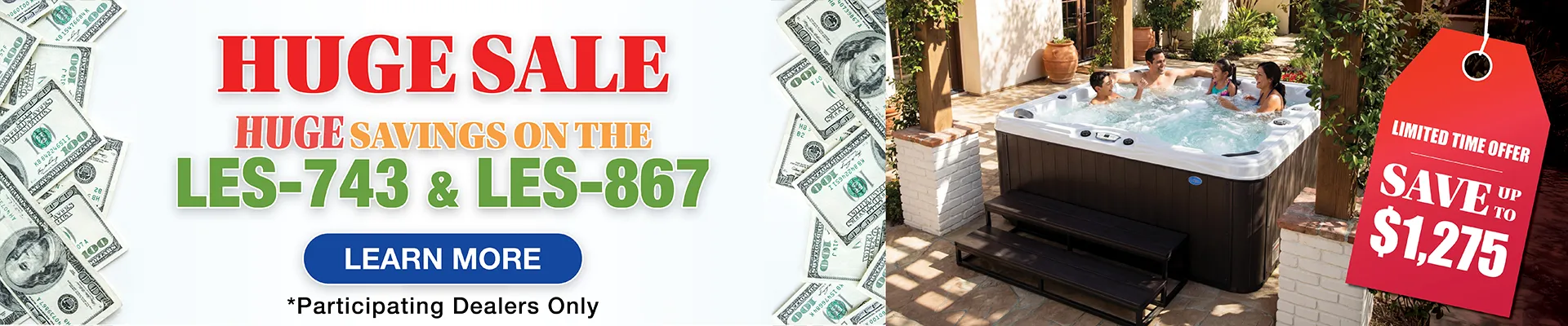 Calspas hot tub being used in a family setting - Lafayette